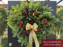 Load image into Gallery viewer, 8&quot; Forest Green Custom Wreath

