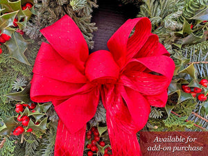 8" Forest Green Custom Wreath