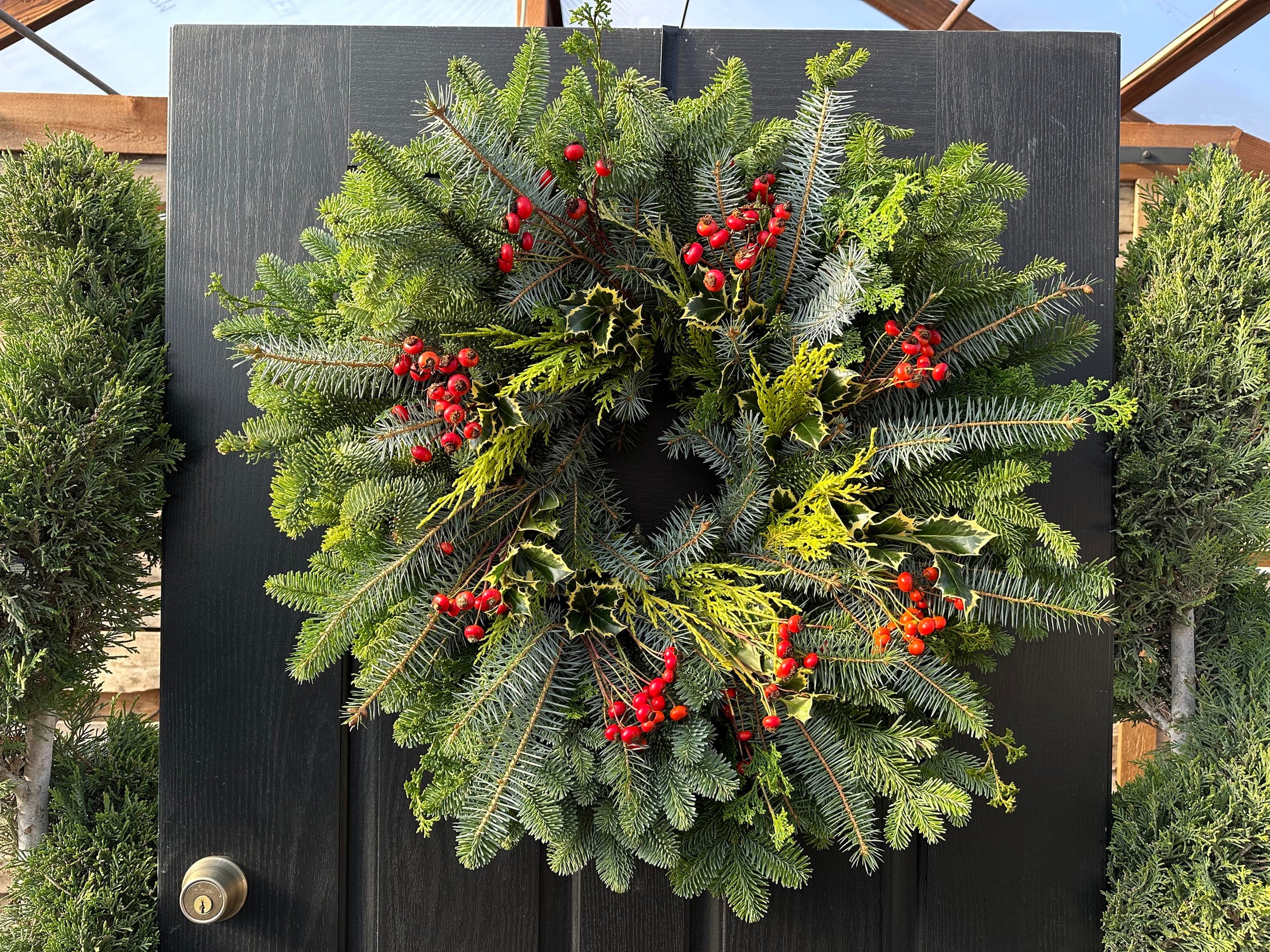 Holly Days Custom Wreath